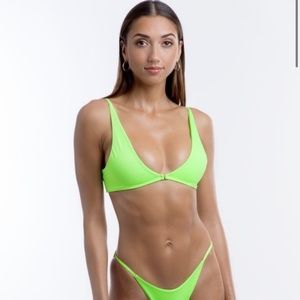 TJ Swim Neon Green Bikini Set | SZ Small